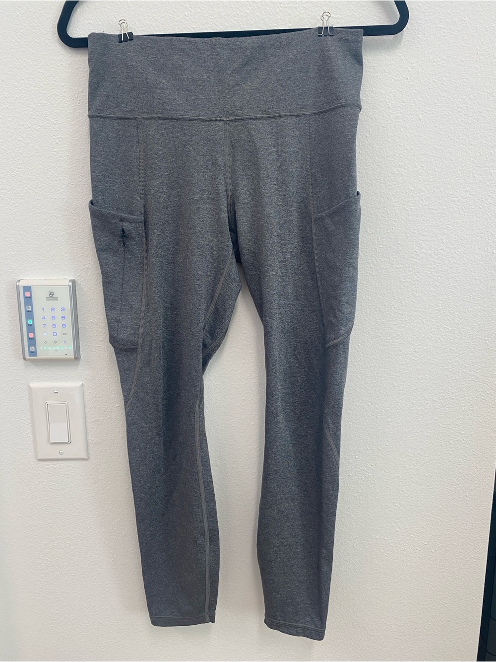 Athleta Gray High-Waist Pocket Leggings